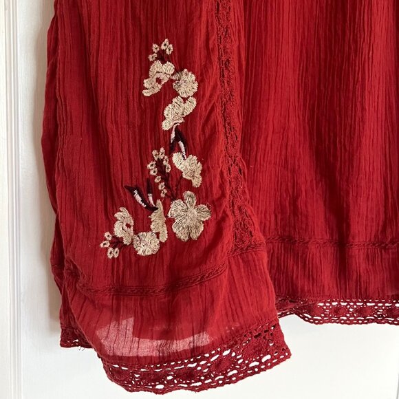 Free People Perfectly Victorian Embroidered Mini Dress | Size Medium - Picture 10 of 14